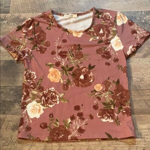Cropped Flower Shirt